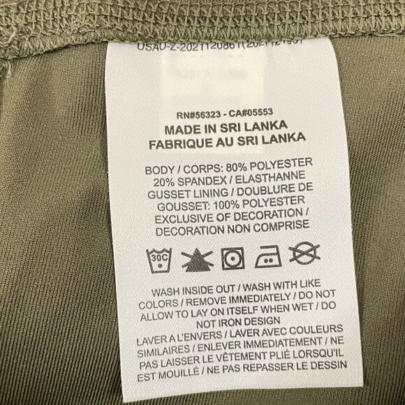 Nike Dri-Fit Leggings Green Leopard Swoosh Ankle Length Women’s Medium - Picture 4 of 12